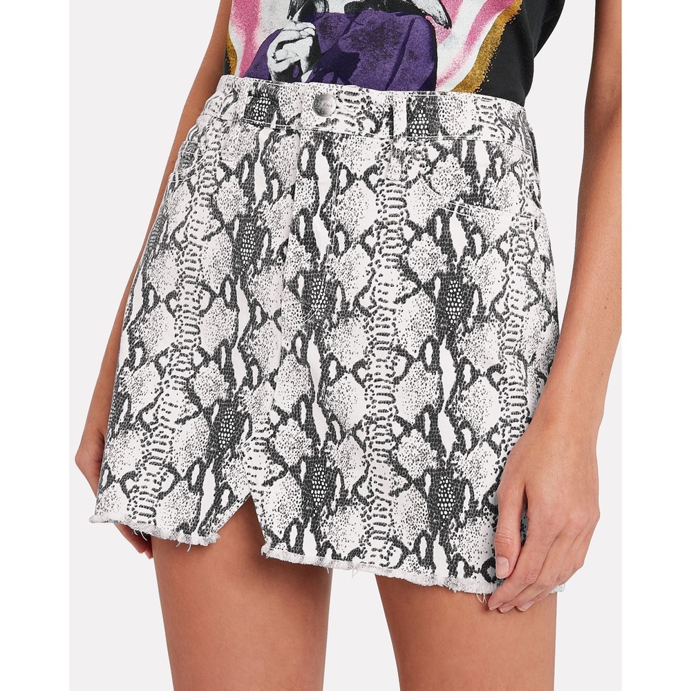 Frame | python mini skirt
